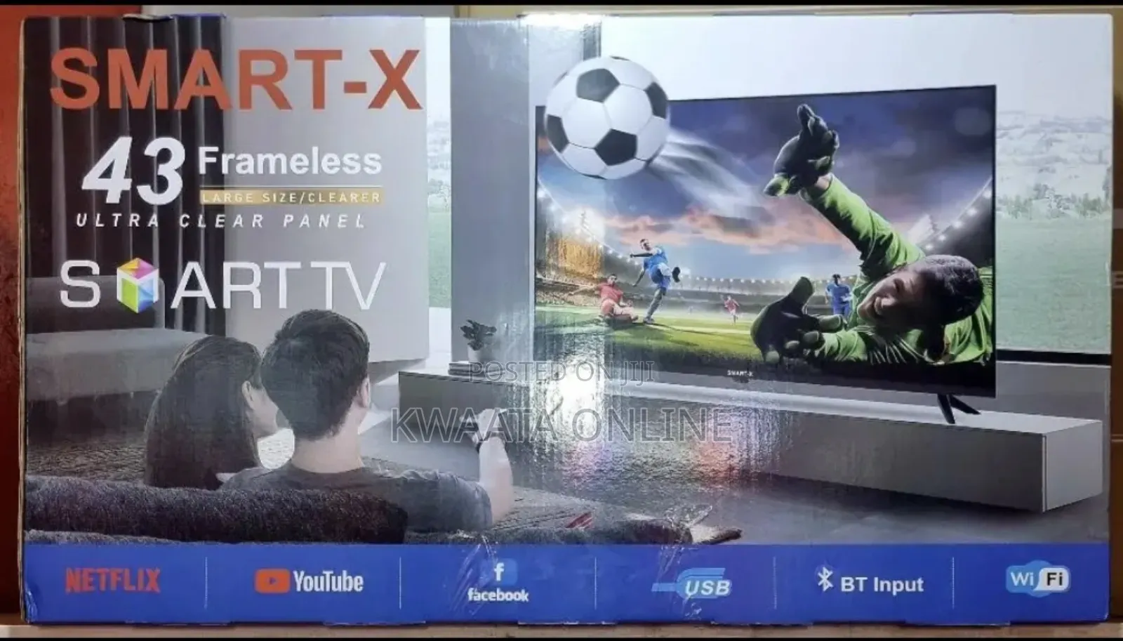 Smart-x 43 Inch Smart Hd Led Digital Frameless Tv