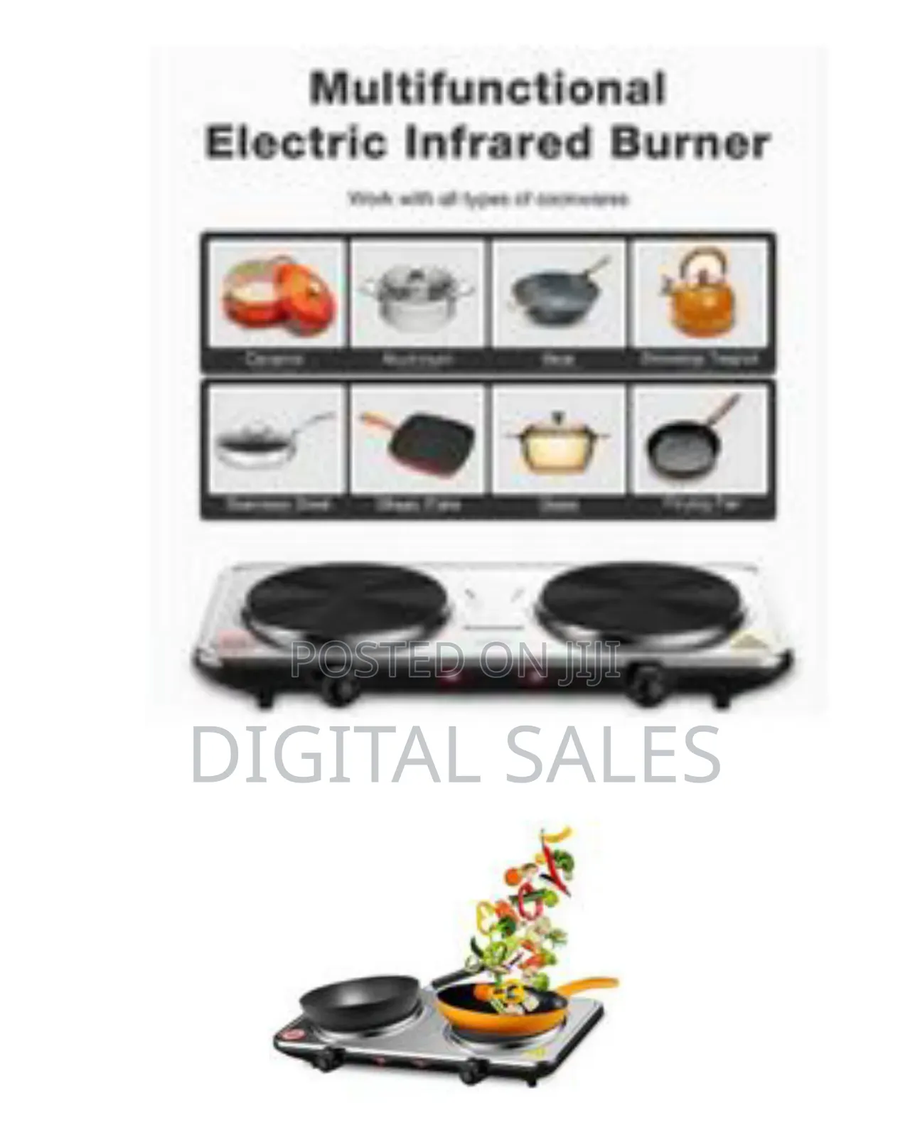 Sokany Kitchen Portable Single Cooktop Induction Cookstove 2 Burner