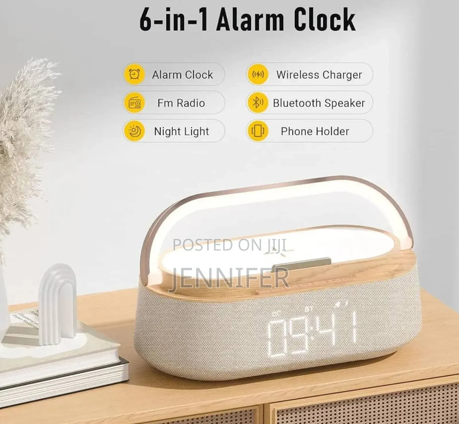 6in1 Multifunction Alarm Clock