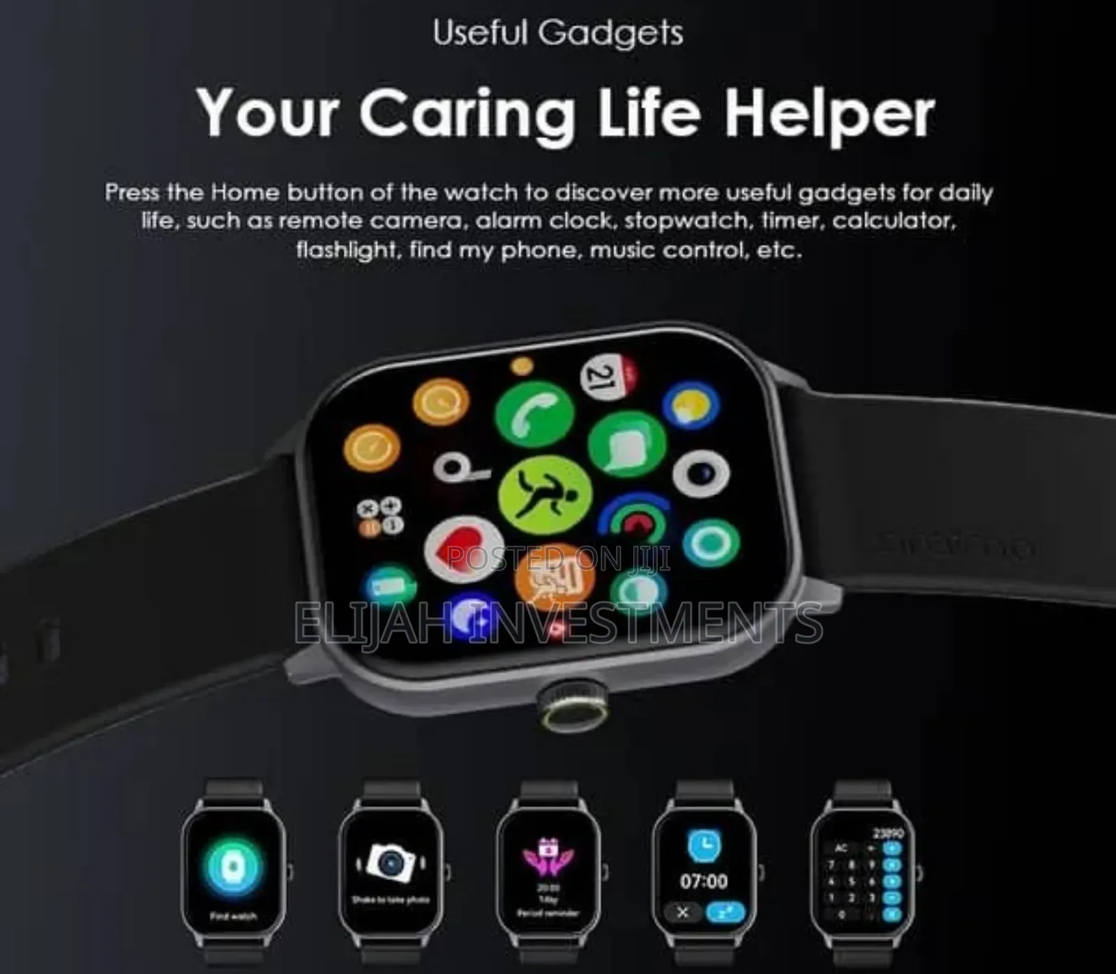 Oraimo Watch 5 Lite 2.01" Hd Ip68 Smart Watch