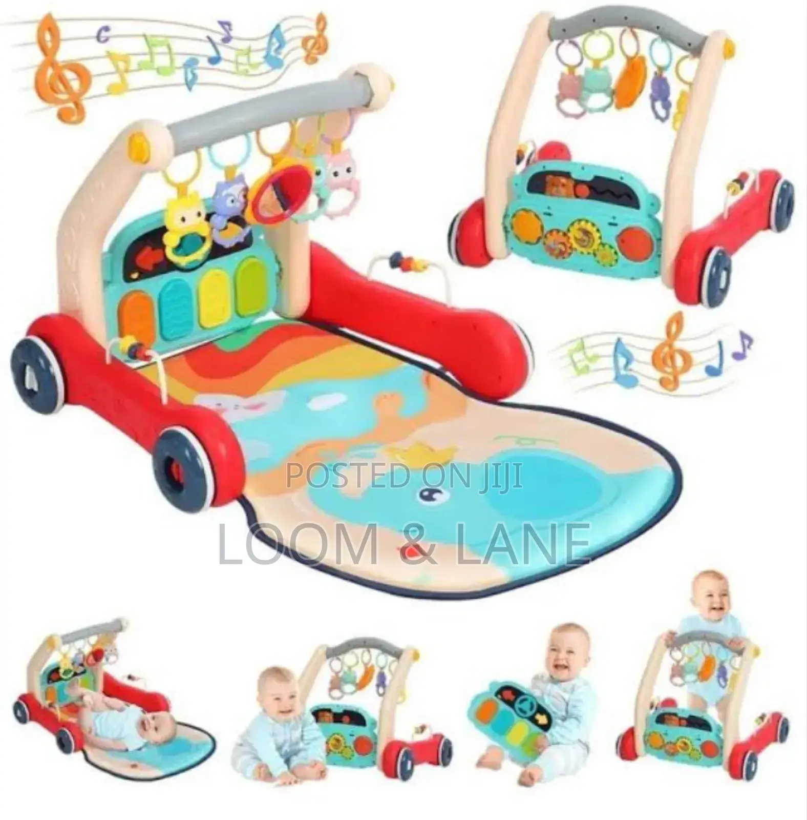 3 in 1 Baby Walker Musical Pedal Piano