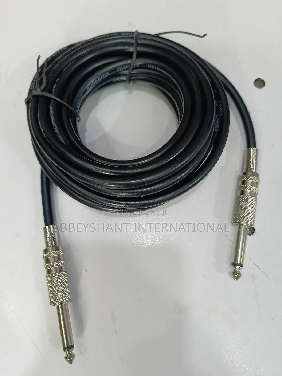 5m Professional Jack 6.5mm to Jack 6.5mm Stereo Audio Cable