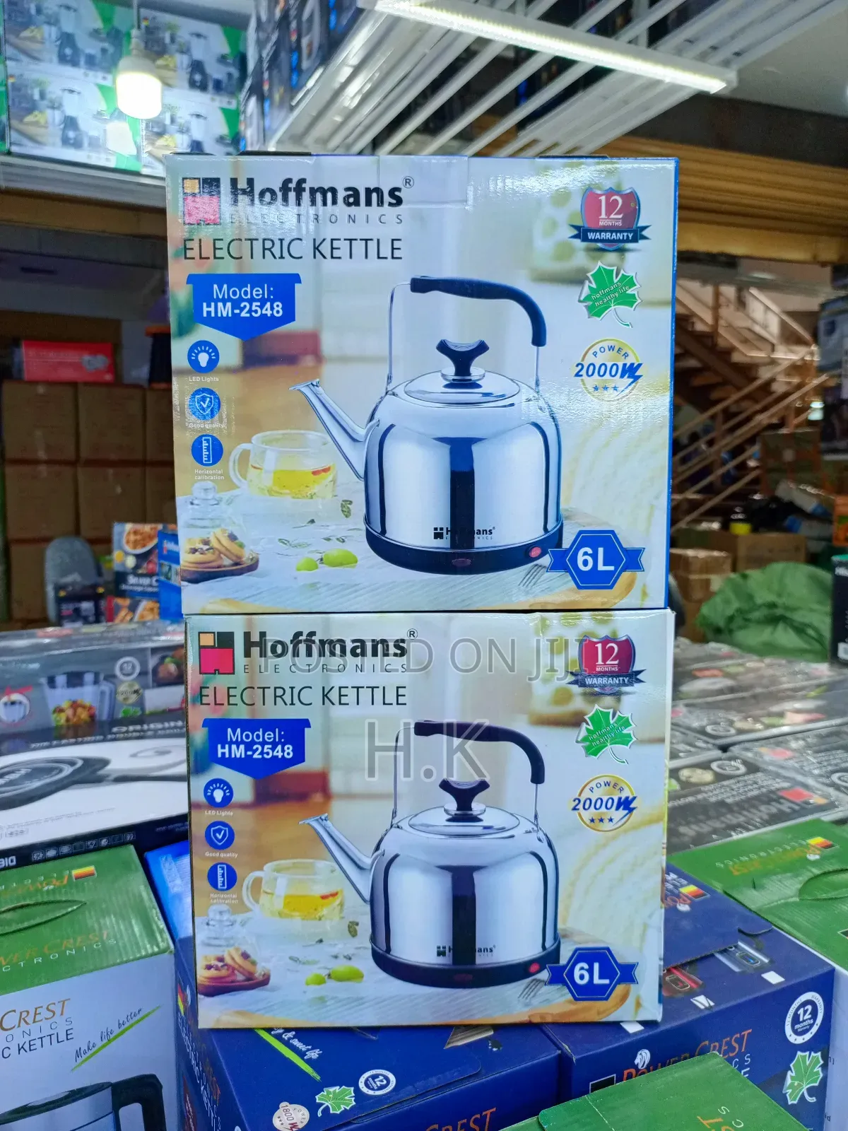Hoffmans 6l Electric Stainless Steel Kettle, Model Hm-2548.