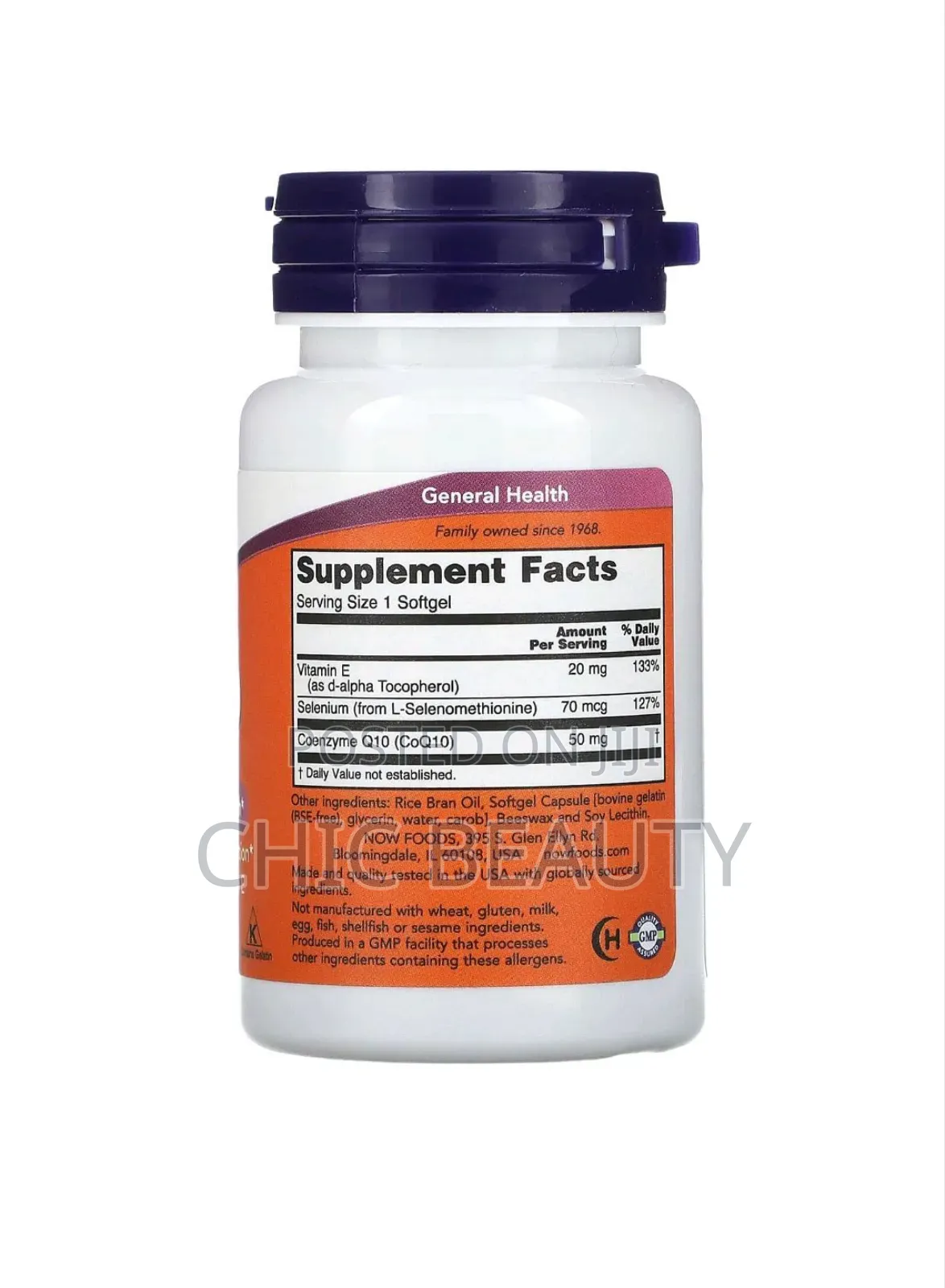 Now Coq10 100mg Cardiovascular Health 50 Softgels Dietary Supplements