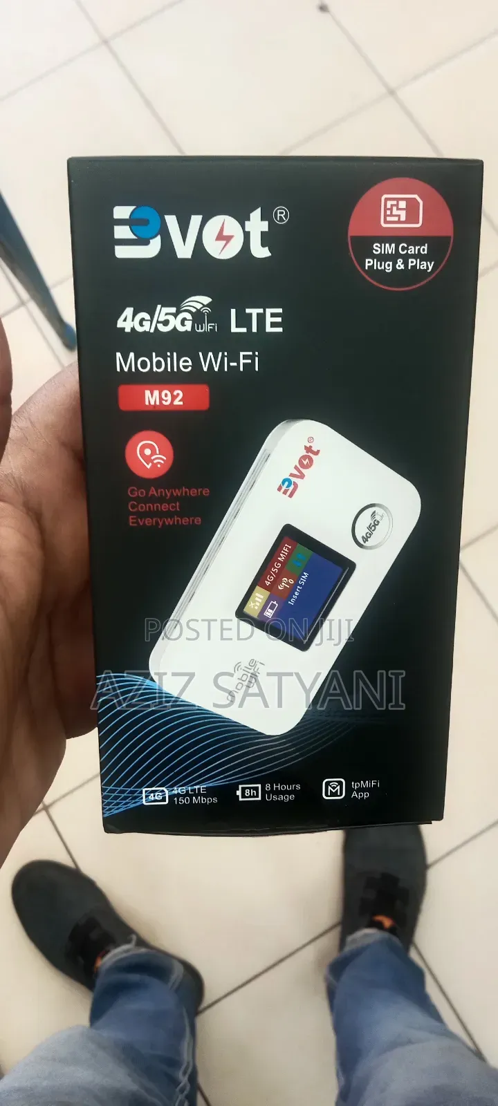 Uvrsal M88-80 Wifi Pket Ruter Support All Sim 2g, 3g, 4g, 5g