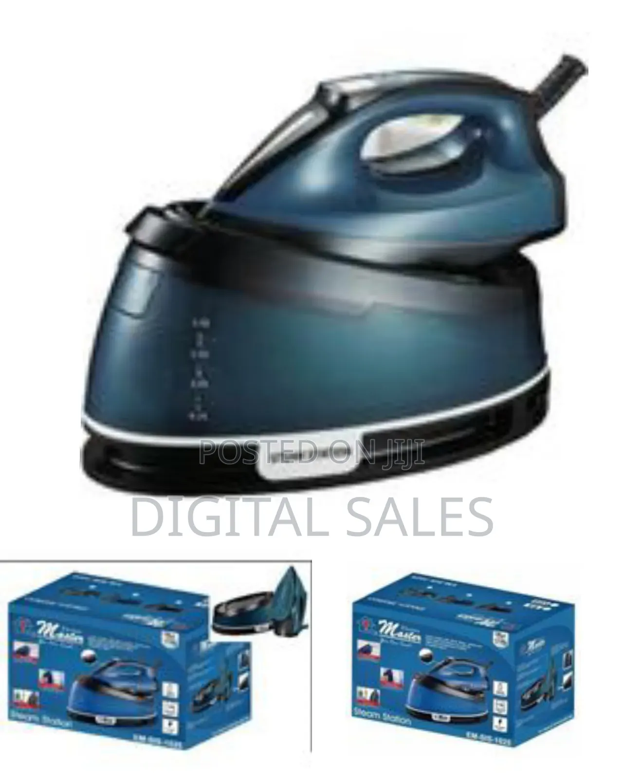 Electro Master Steam Station Ceramic Soleplate Iron 1600 Watts With 16