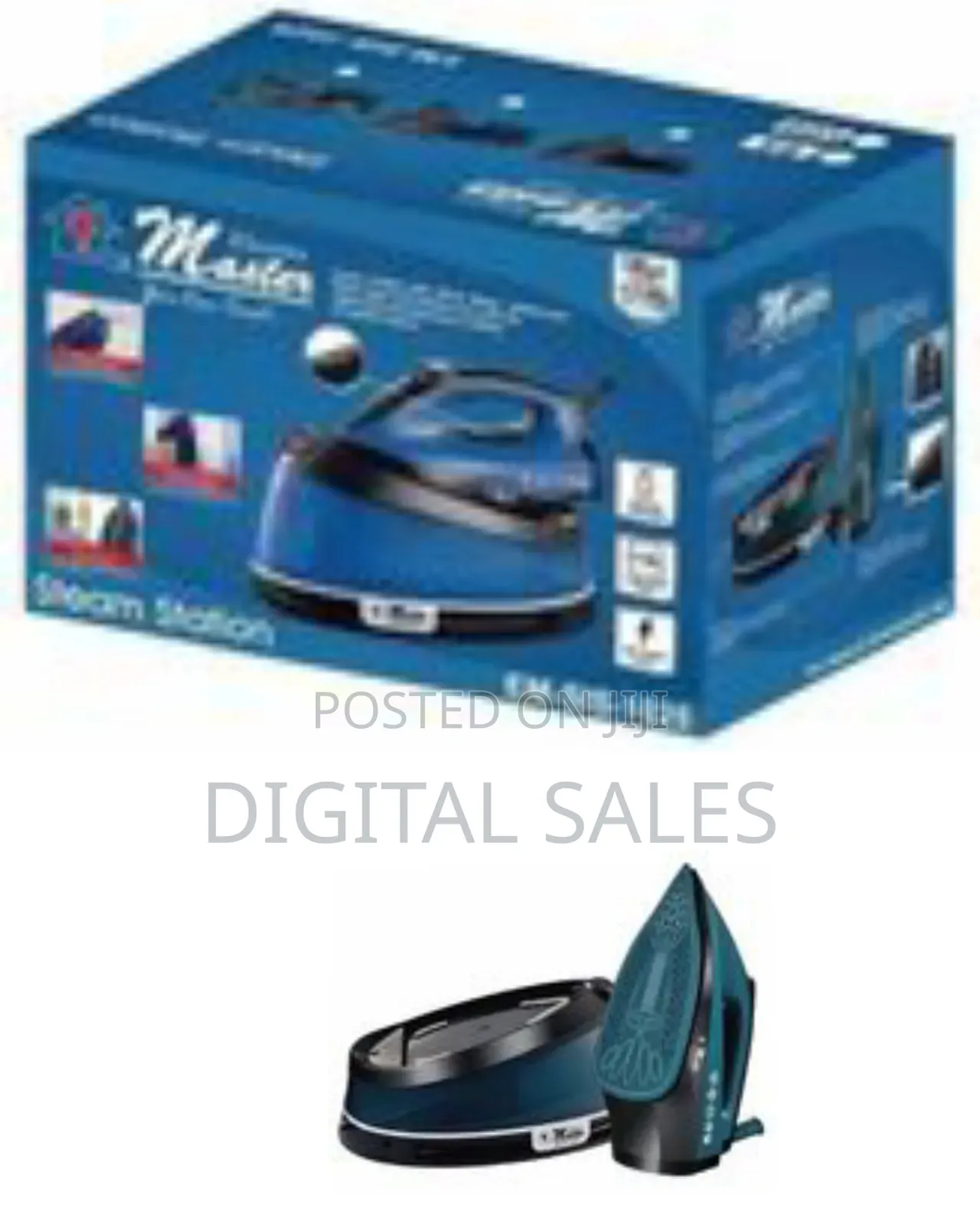 Electro Master Steam Station Ceramic Soleplate Iron 1600 Watts With 16