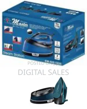 Electro Master Steam Station Ceramic Soleplate Iron 1600 Watts With 16