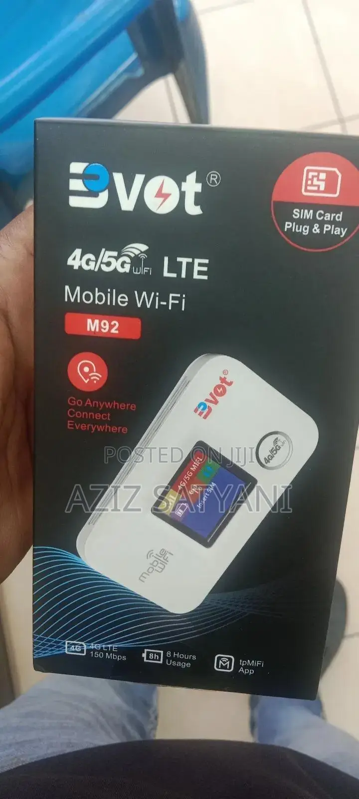 Uvrsal M88-80 Wifi Pket Ruter Support All Sim 2g, 3g, 4g, 5g