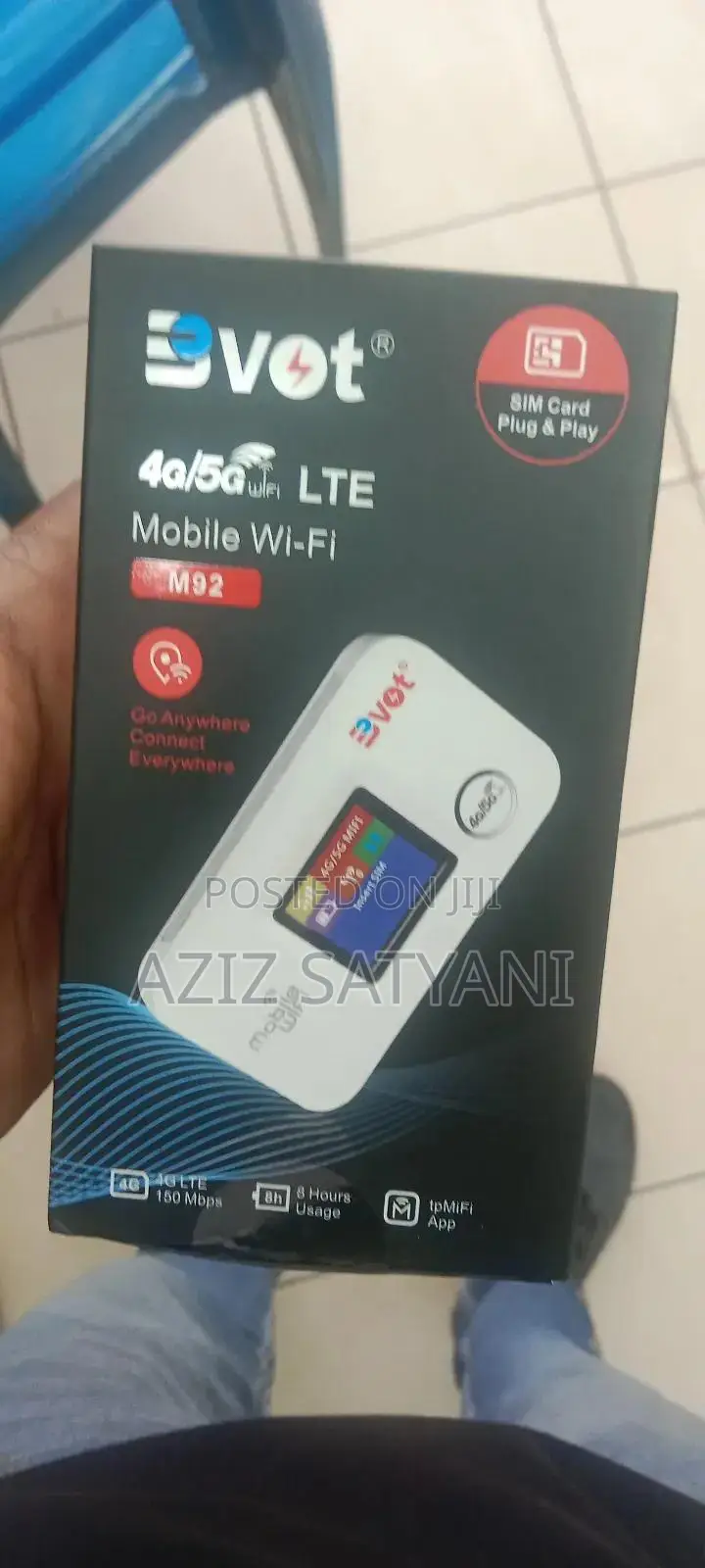 Uvrsal M88-80 Wifi Pket Ruter Support All Sim 2g, 3g, 4g, 5g