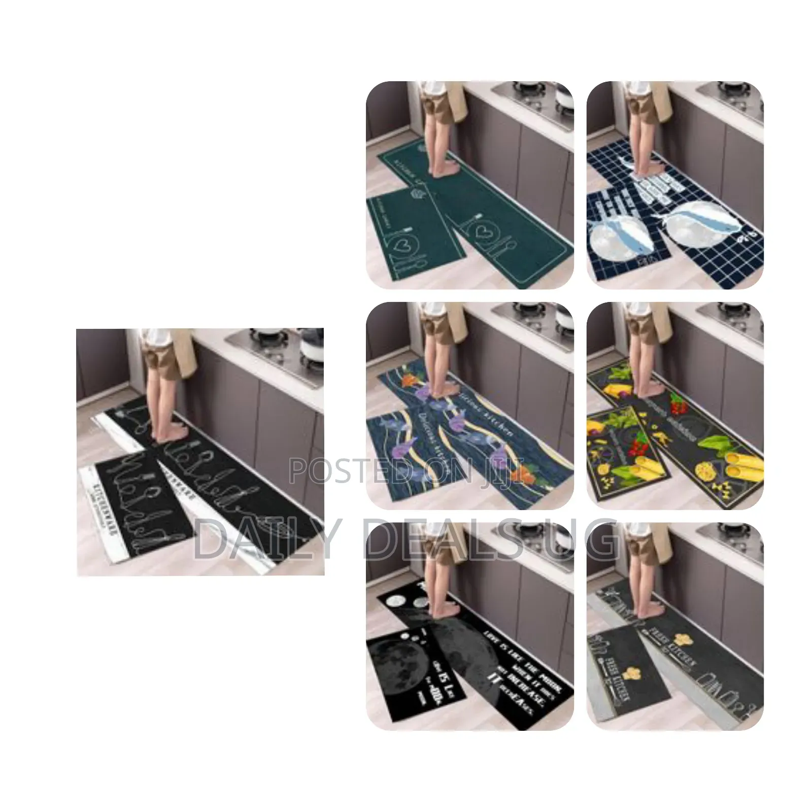 Kitchen Floor Mat Household Carpet Door Mat Home Decor- Multi-Colour
