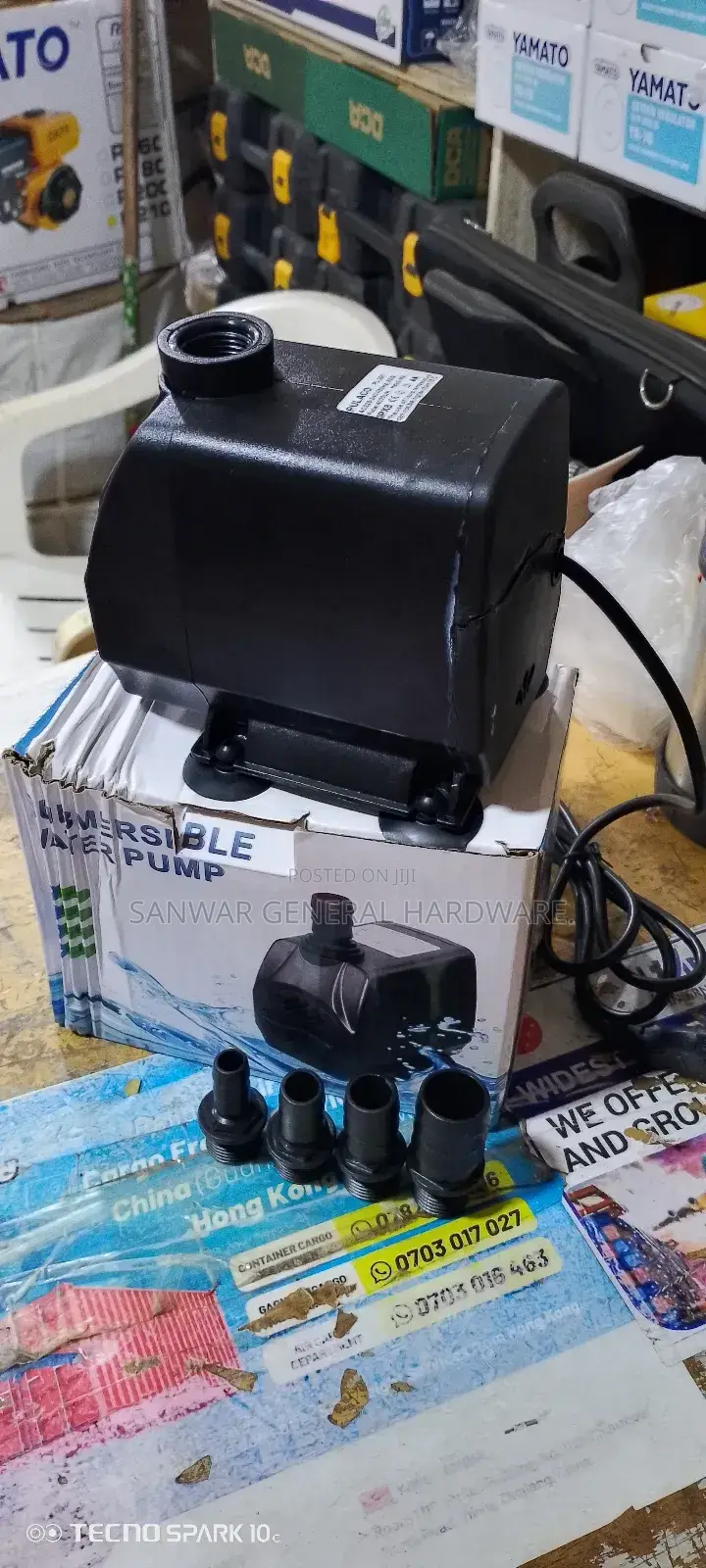 4m,Aquarium/Fountain Submersible Water Pumps(4000l/H)