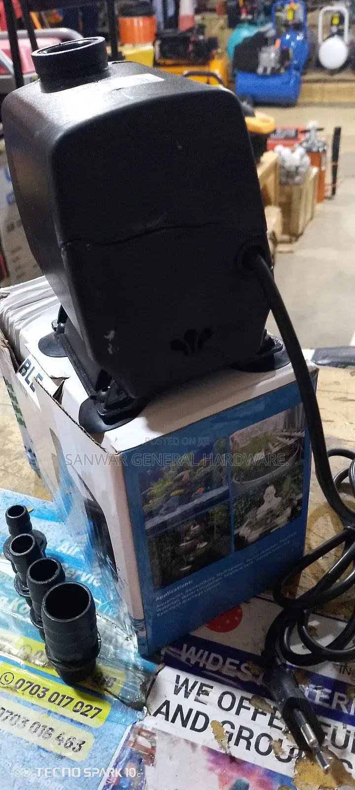 4m,Aquarium/Fountain Submersible Water Pumps(4000l/H)