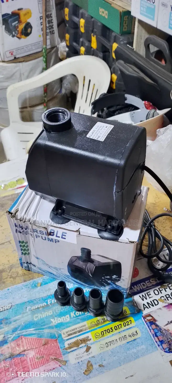 4m,Aquarium/Fountain Submersible Water Pumps(4000l/H)