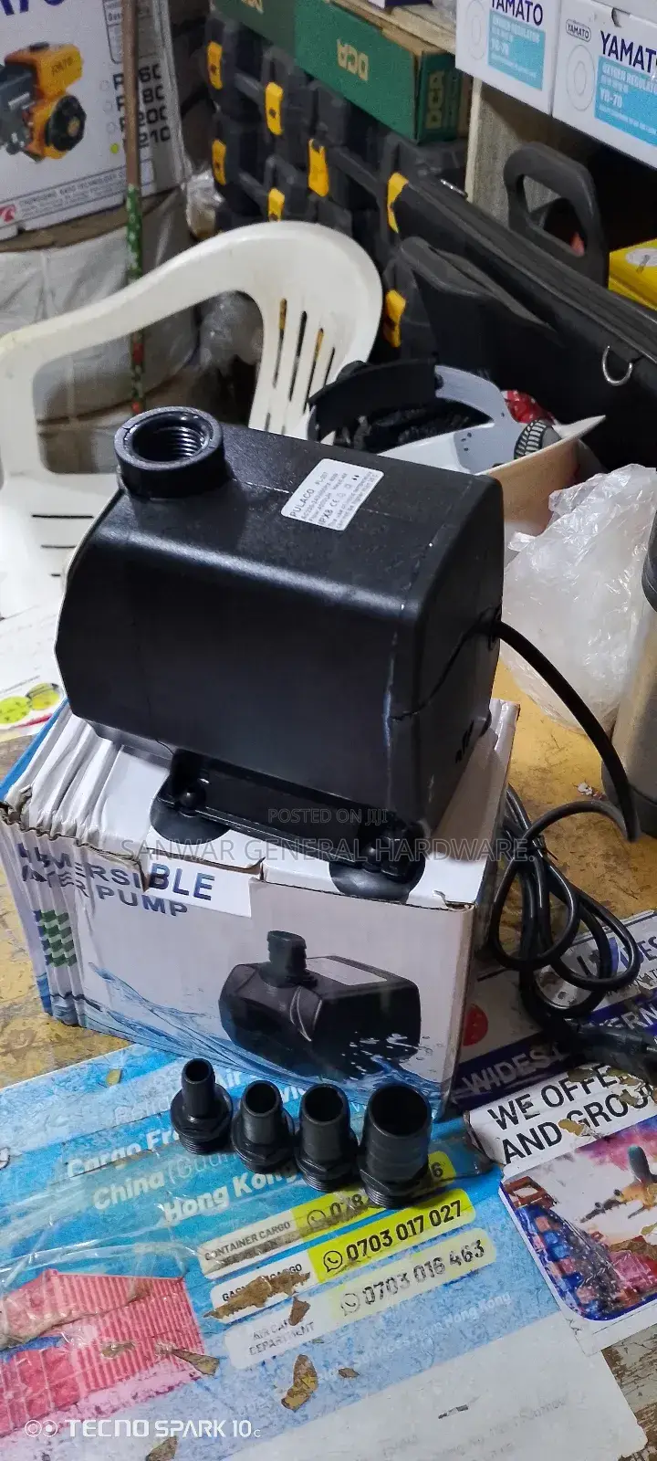 4m,Aquarium/Fountain Submersible Water Pumps(4000l/H)