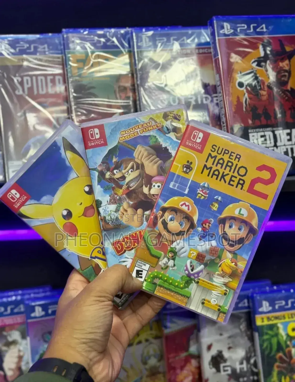 Super Mario Maker, Donkey Kong, Pokémon Games for Nitendo Switch