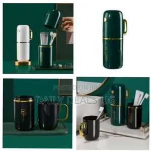 1 Piece of Portable Gold-Plated Mouthwash Cup Set for Couples