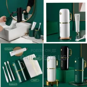 1 Piece of Portable Gold-Plated Mouthwash Cup Set for Couples