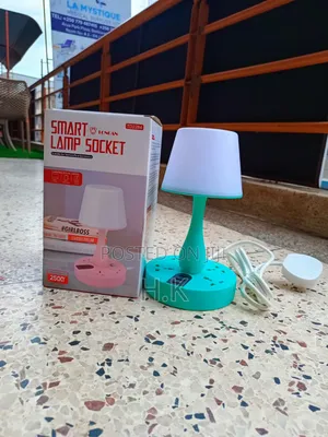 2 in 1 Smart Table Lamp With Extension Socket (4 Outlets, 3 Usb Ports