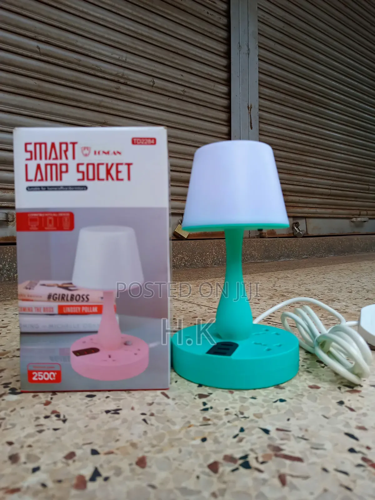 2 in 1 Smart Table Lamp With Extension Socket (4 Outlets, 3 Usb Ports