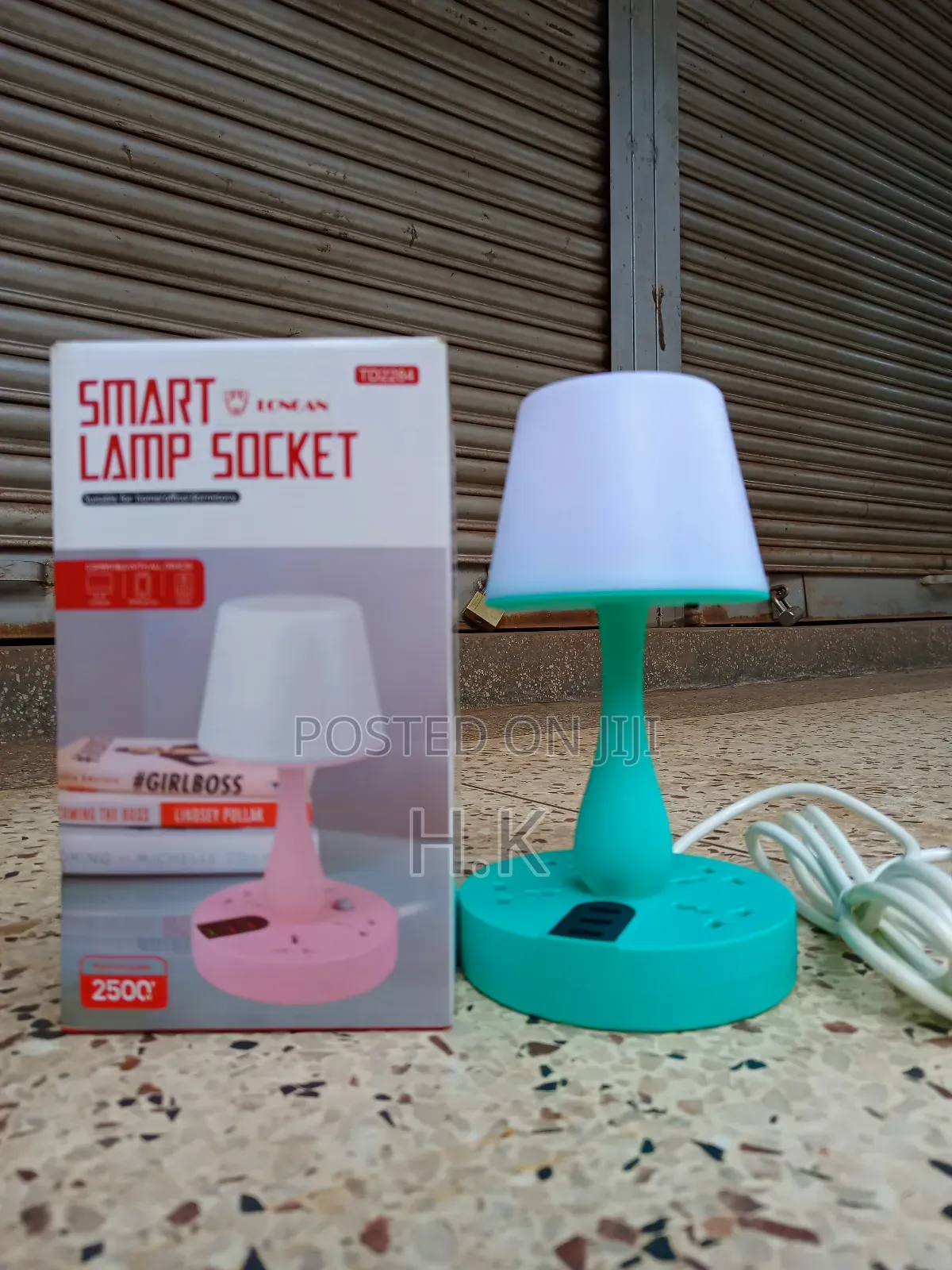2 in 1 Smart Table Lamp With Extension Socket (4 Outlets, 3 Usb Ports