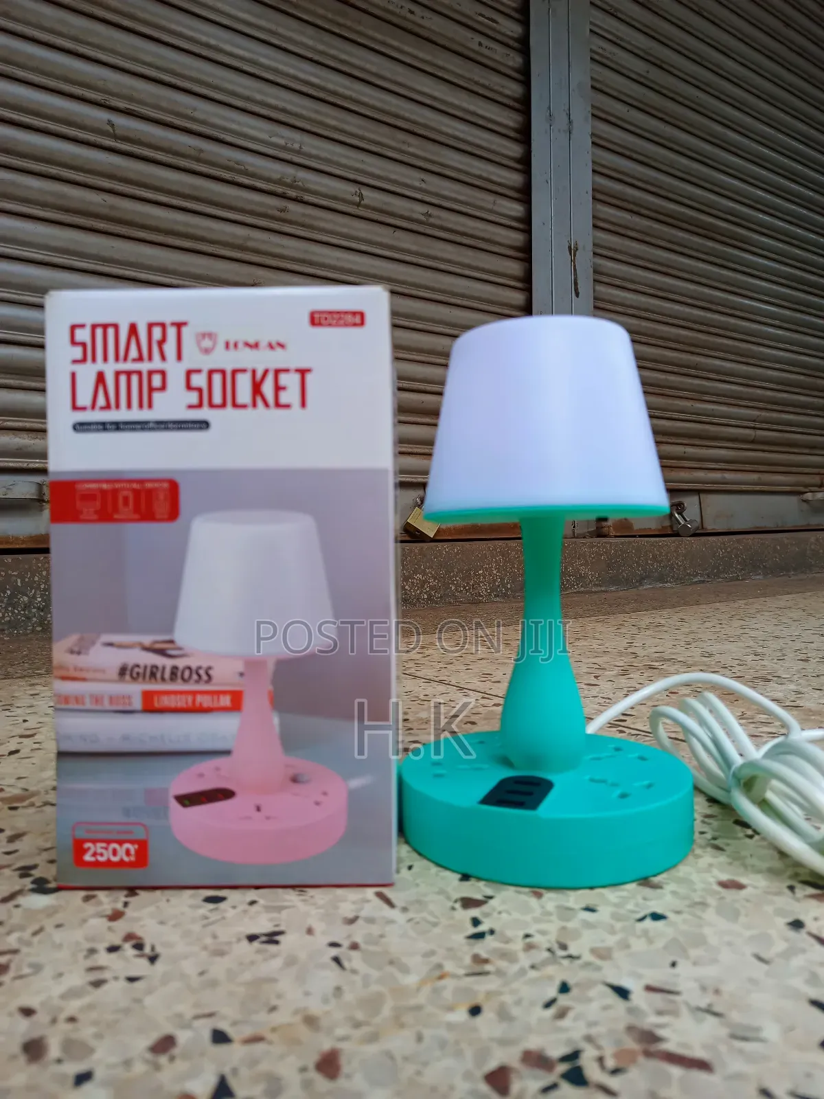 2 in 1 Smart Table Lamp With Extension Socket (4 Outlets, 3 Usb Ports