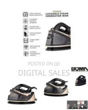 Boma 1.5l Ceraglide Steam Station Vertical Steam Generator Iron