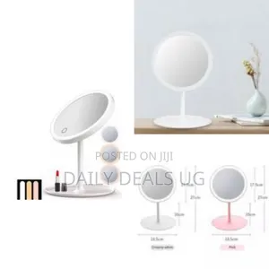 Rechargeable Led Touch Screen Cosmetic Makeup Mirror With Vanity Lamp