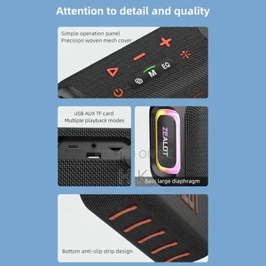Docooler S85 - Portable Outdoor Speaker Ipx6 Waterproof With RGB Light