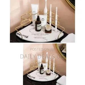 Marble Corner Shelf Bathroom Toothbrush Cosmetic Storage Rack Organize