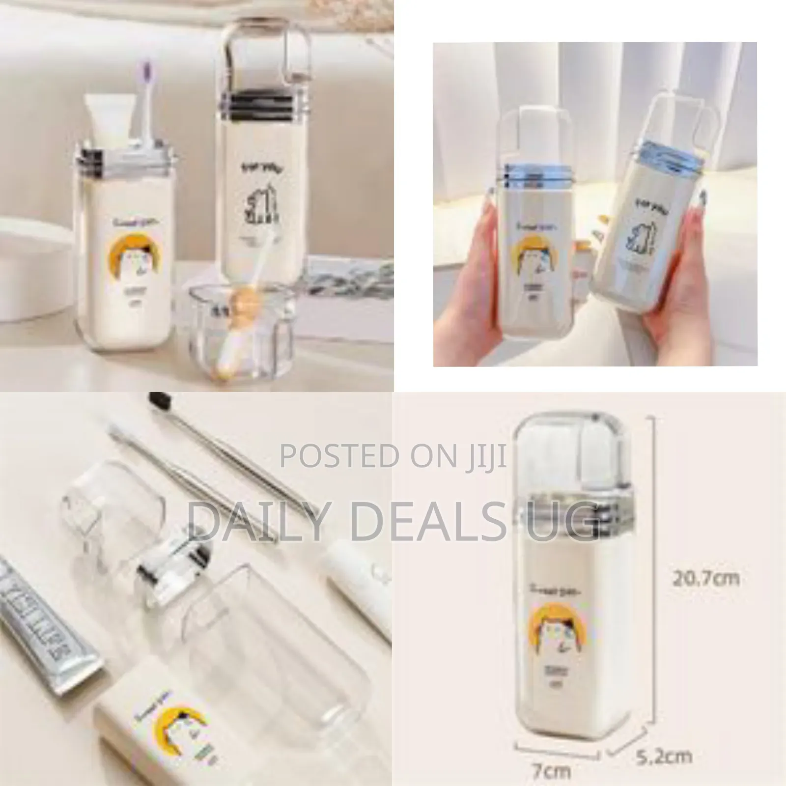 1 Piece of 3 in 1 Toothpaste Storage Container Toothbrush Holder