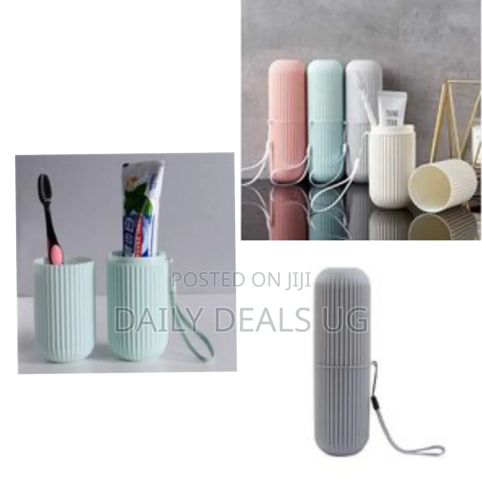 Portable Toothbrush Paste Cap Case Storage, Colors May Vary