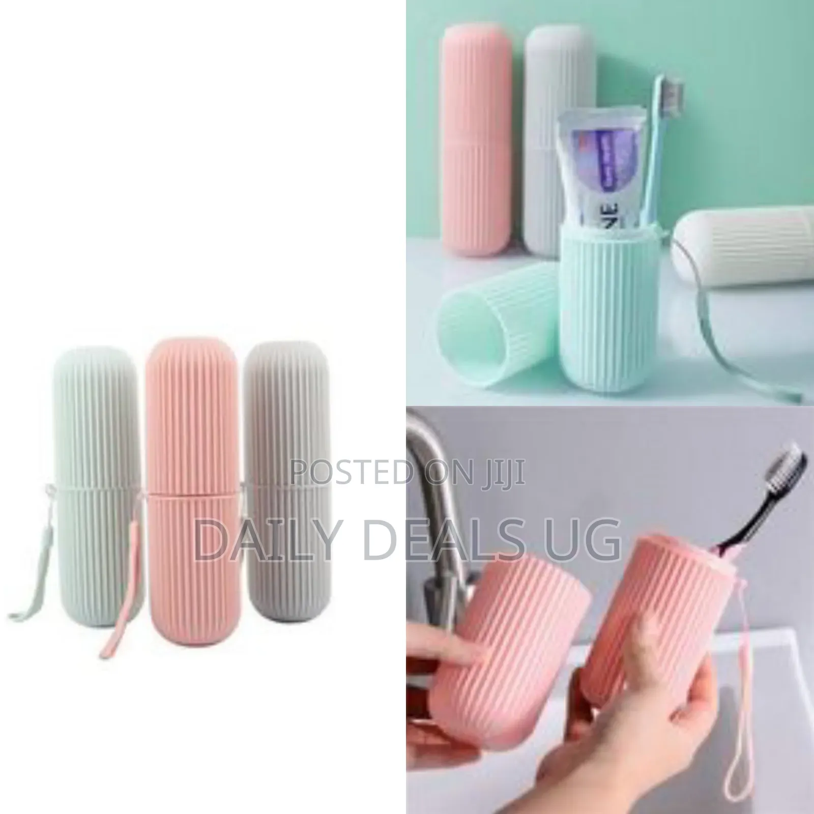 Portable Toothbrush Paste Cap Case Storage, Colors May Vary