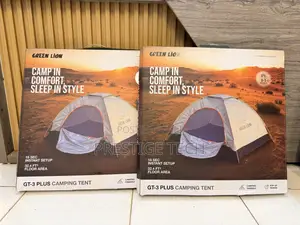 Green Lion Gt3 Plus Camping Tent / 3 Person Capacity / Pop-up Design