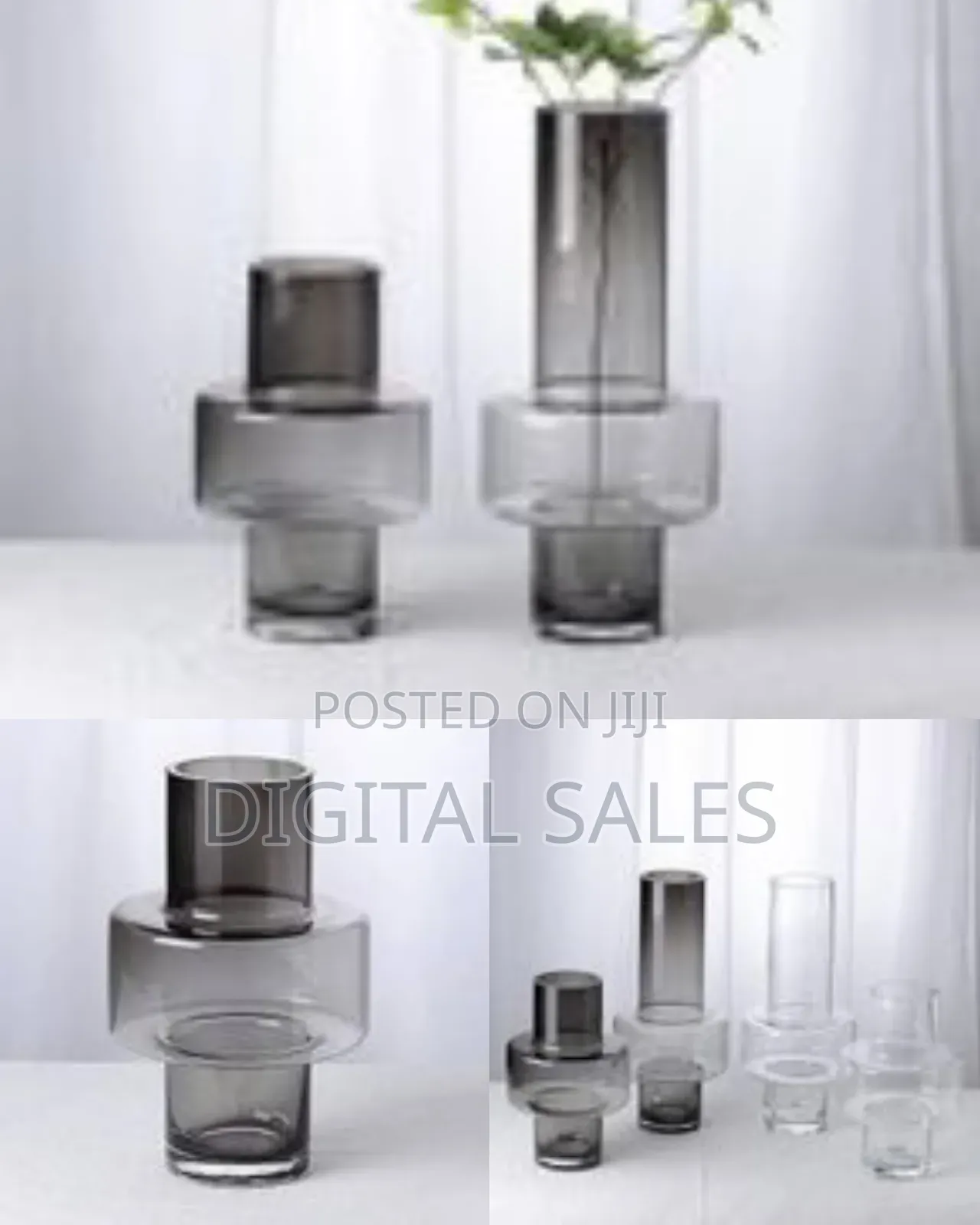 Modern Nordic Minimalist Ashtray Transparent Glass Vase