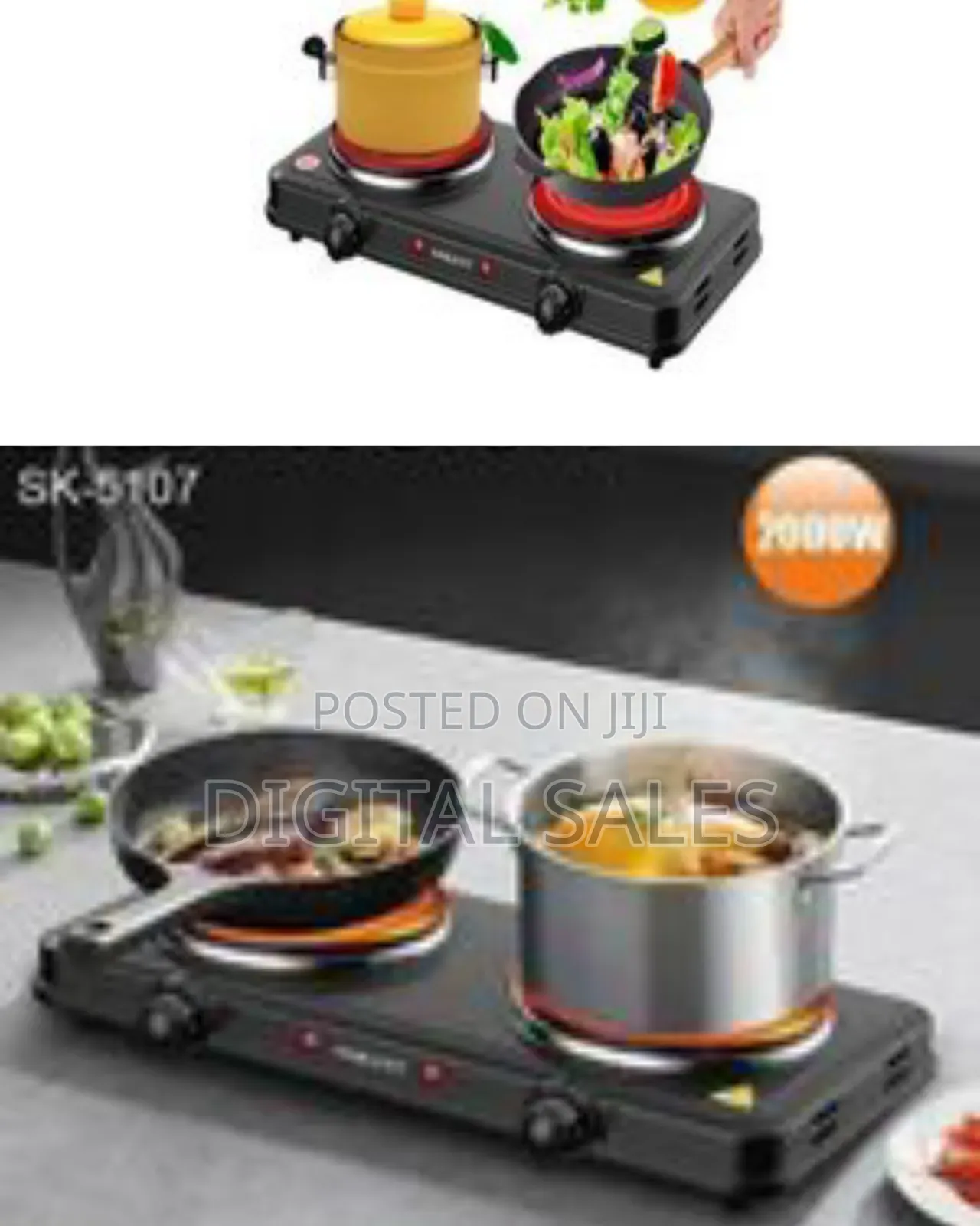 Sokany Eye Flat Dual Electric Stove High Fire Power 5 Gear