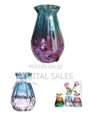 Transparent Glass Flower Vase Living Dining Room