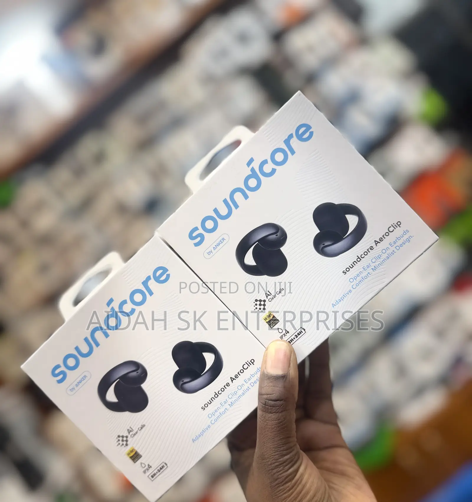 Soundcore Aeroclip by Anker, Open-Ear Earbuds, Clip-on Headphones