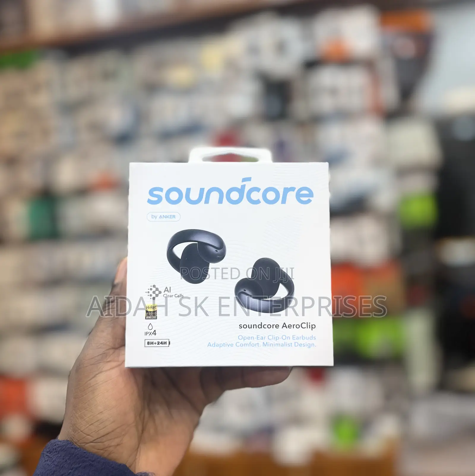 Soundcore Aeroclip by Anker, Open-Ear Earbuds, Clip-on Headphones