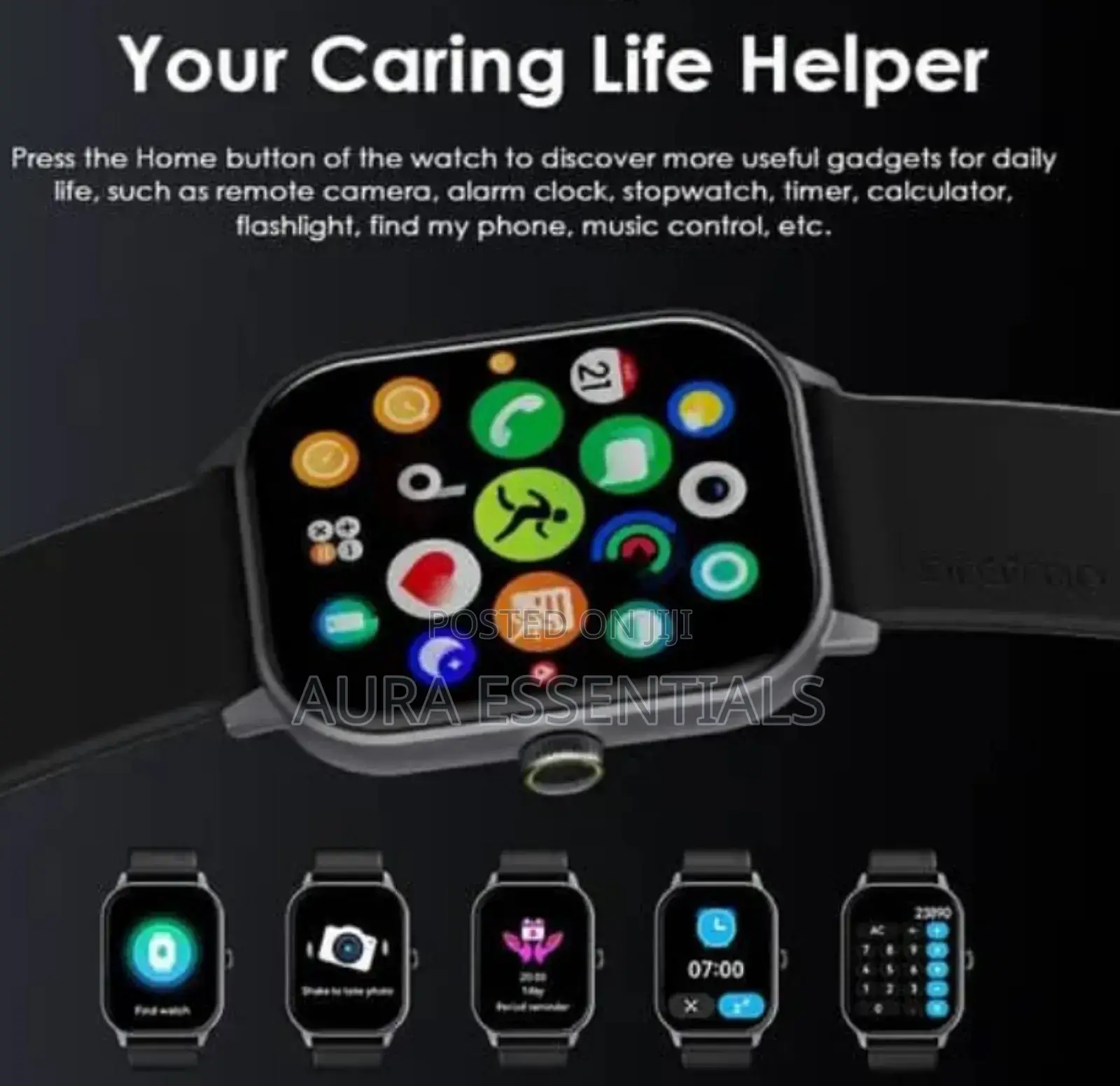 Oraimo Watch 5 Lite 2.01" Hd Ip68 Smart Watch