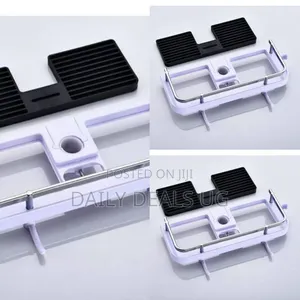 Wall Mounted Soap Dish Box for Kitchen Bathroom With Hooks - Black