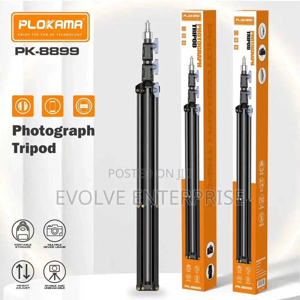Plokama Pk-8899 Photography Tripod With Adjustable Height-2.1m