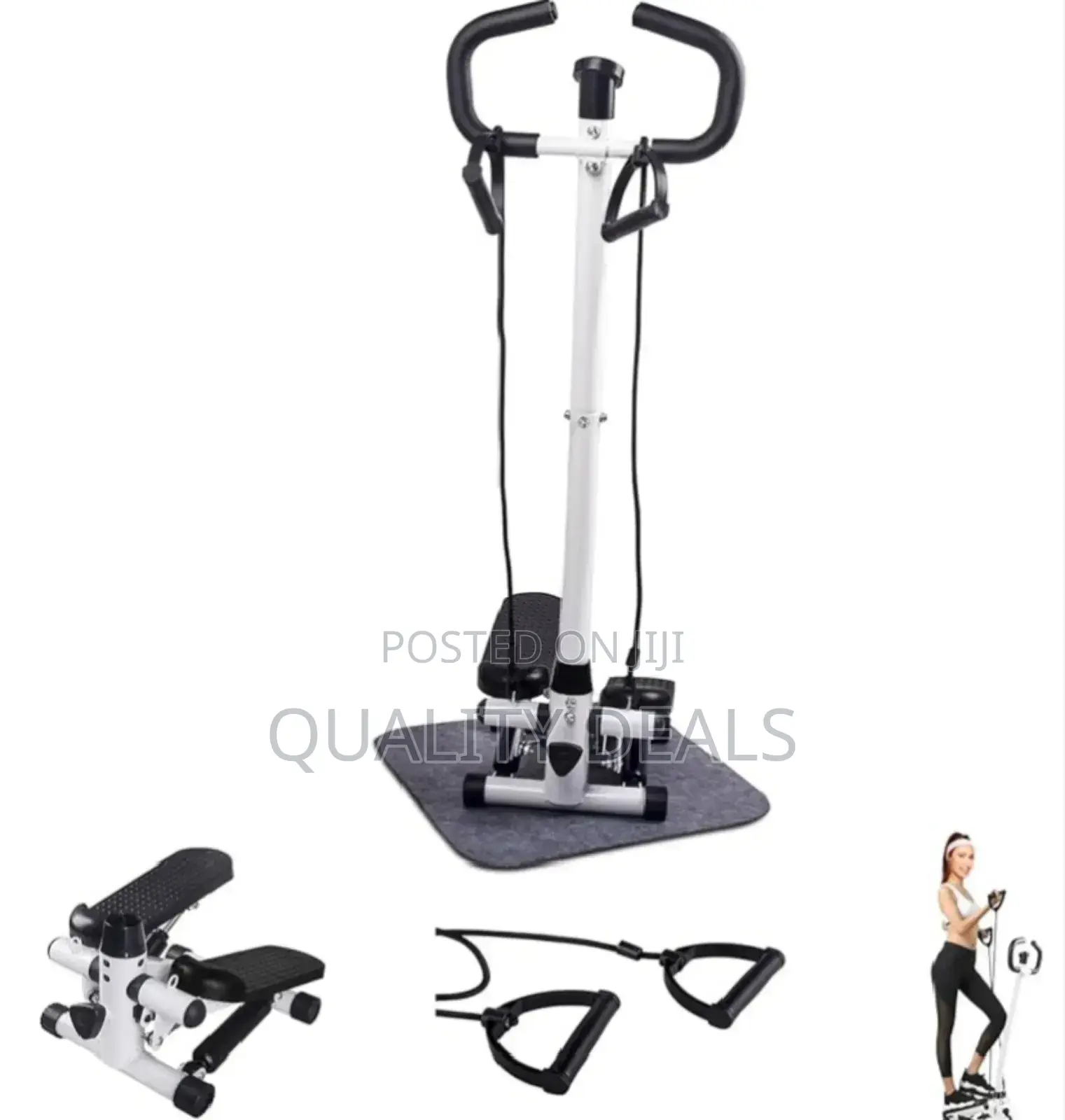 Mini Exercise Stepper With Handle Board