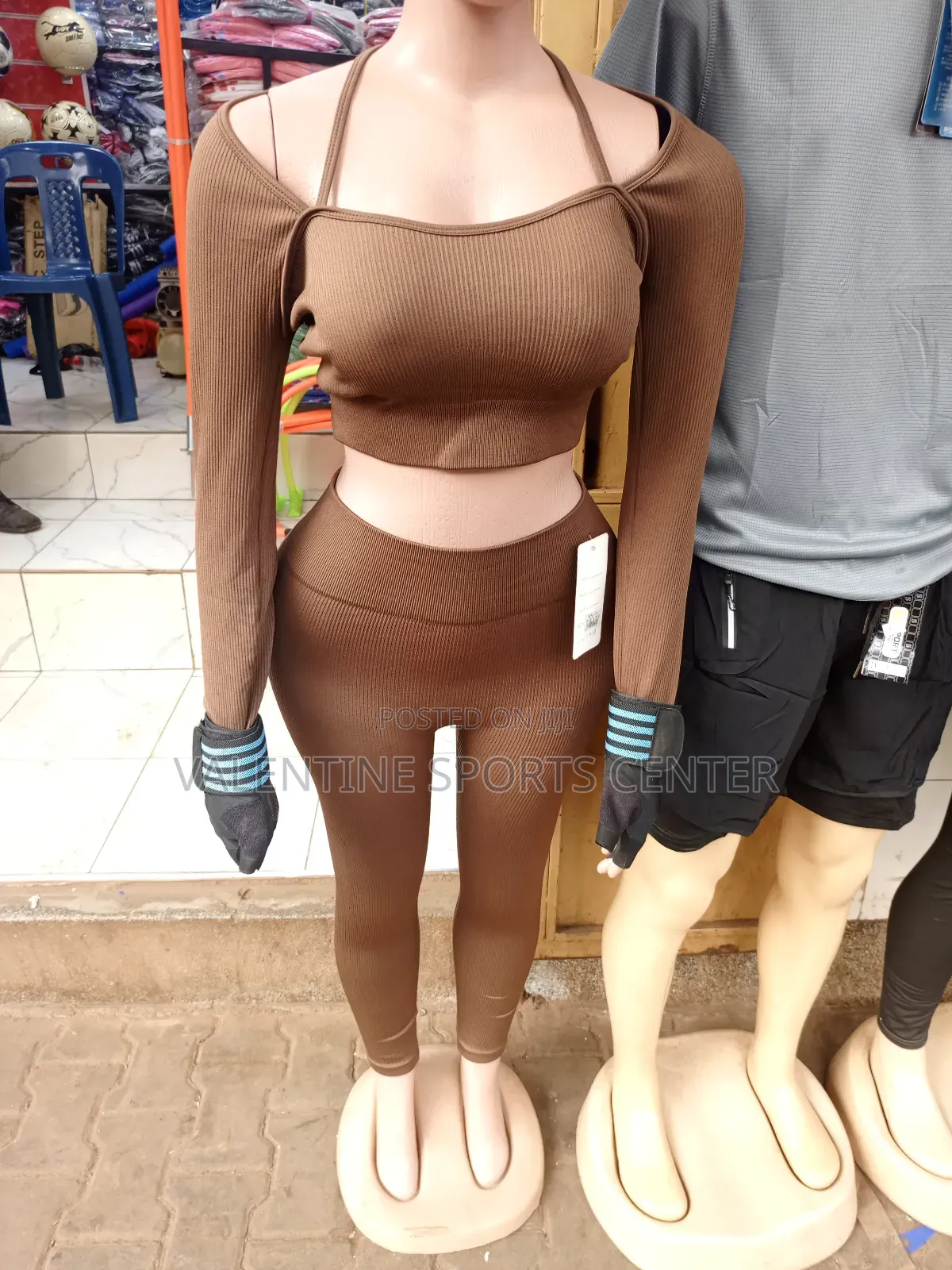 Brown Gym Wears for Ladies Original Material