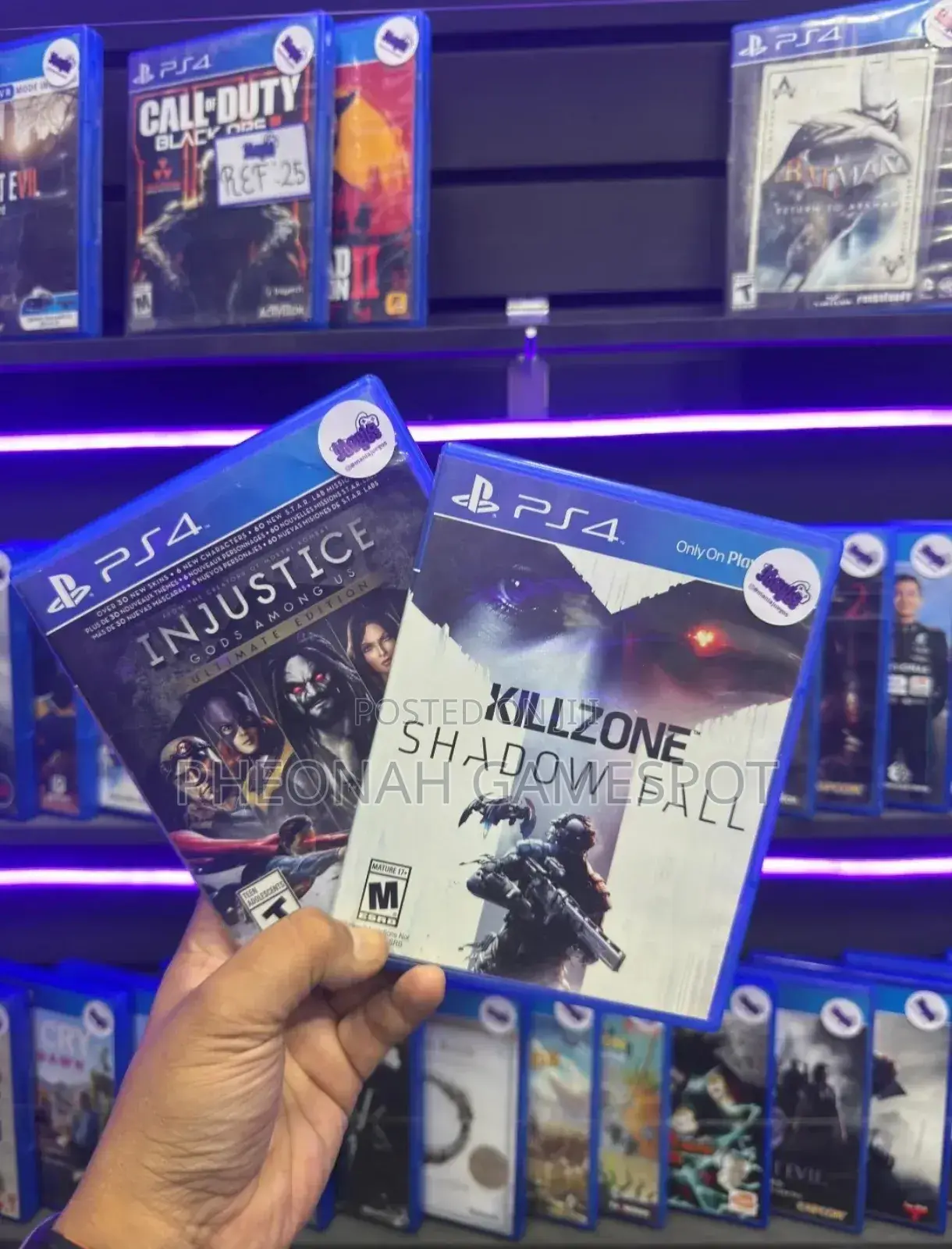 Injustice Gods Among Us, Kill Zone Shadow Fall Game CDS for Ps4