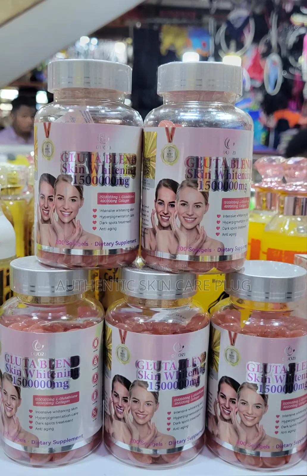 Advanced Gluta Blend Strong Skin Lightening 150000mg Soft Gels 200gels