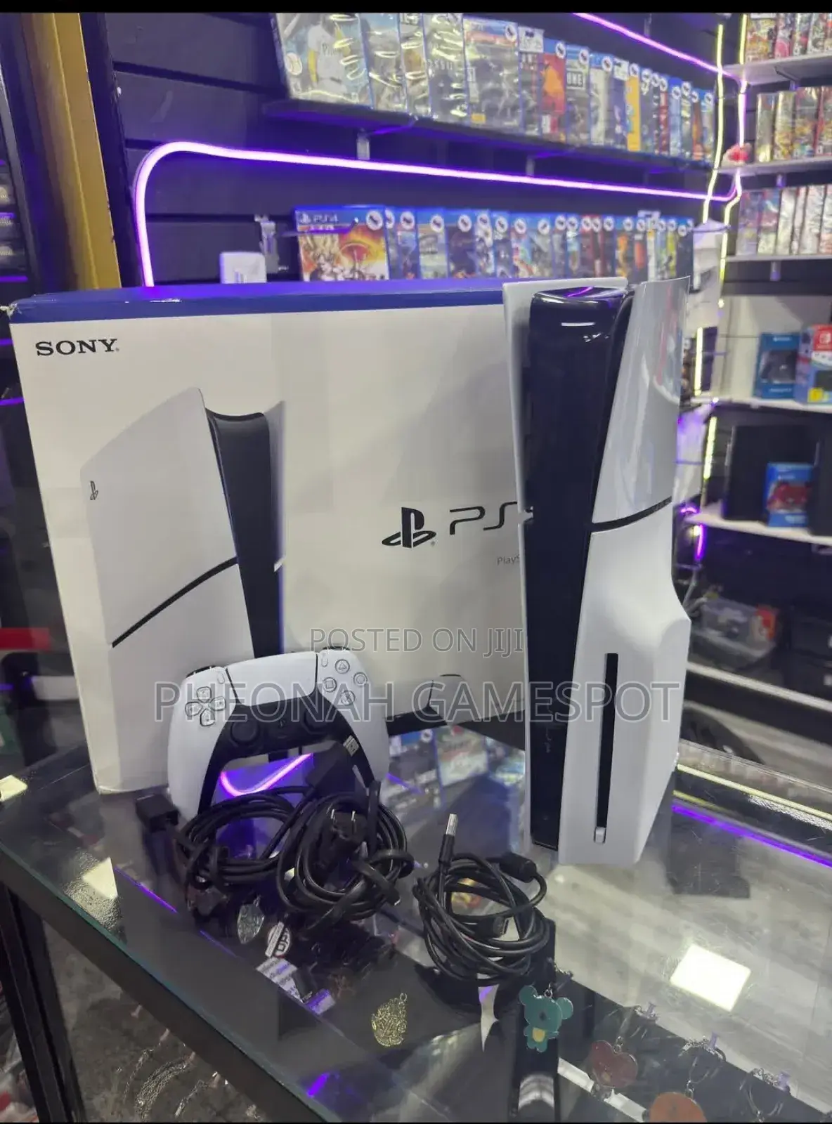 Used Playstation 5 Slim Disk Edition Bundle: 2 Controllers + 2 Games