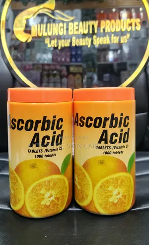 Skin Brightening Ascorbic Acid Vitamin C Orange 50mg 1000 Tablets