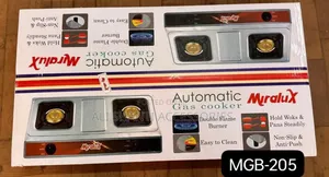 Automatic Gas Cooker 2 Burner Miralux, Double Gas Burner Miralux