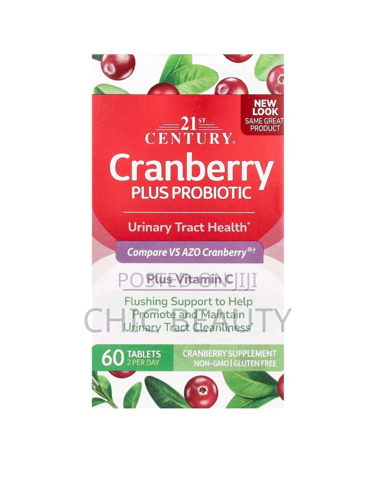 21st Century Cranberry Plus Probiotic Urinary Tract Health 60 Tablets